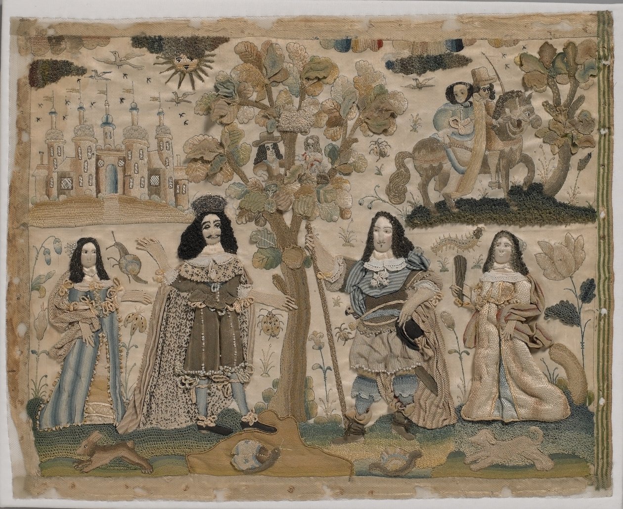 La restauration du roi Charles II, vers 1665 - English School