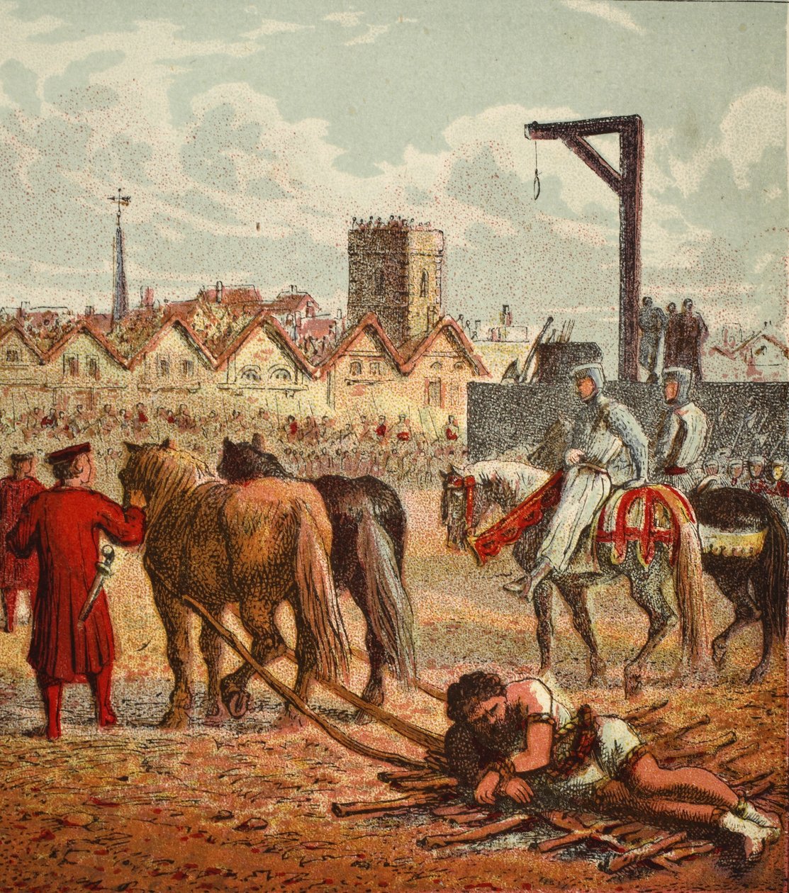 Exécution de Wallace, pub. 1890 - English School
