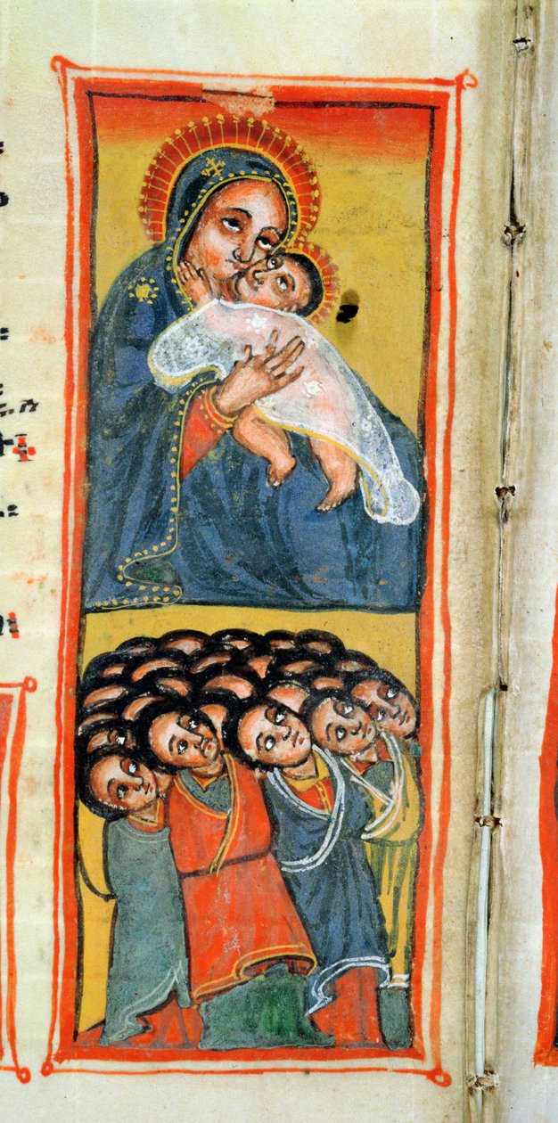 W.916 fol.12v La Vierge et l