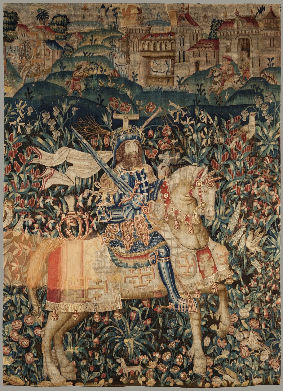 Tapisserie représentant Godefroy de Bouillon, c.1500 - Flemish School