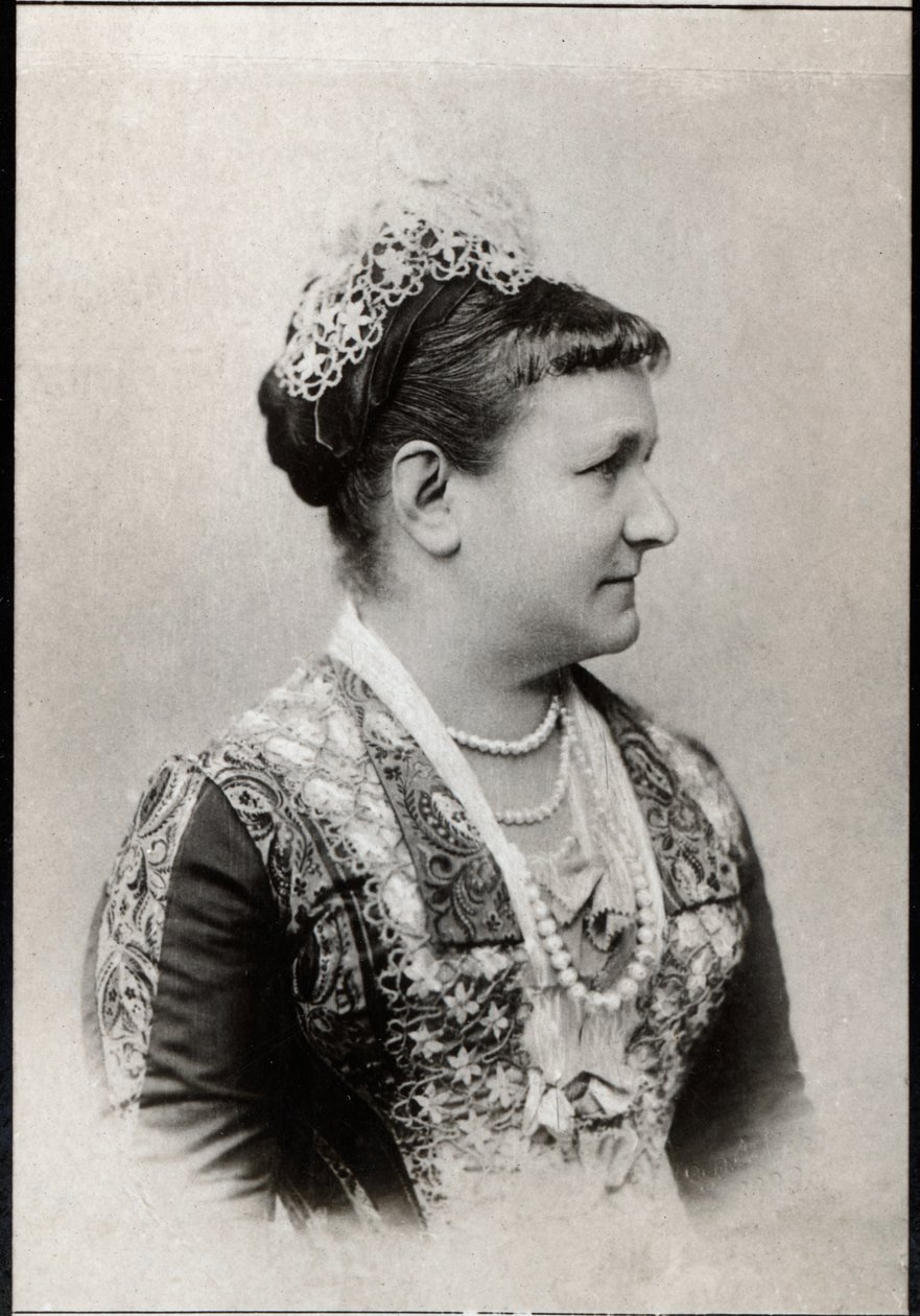 Portrait de Carola de Vasa (1833-1907), reine de Saxe - French Photographer