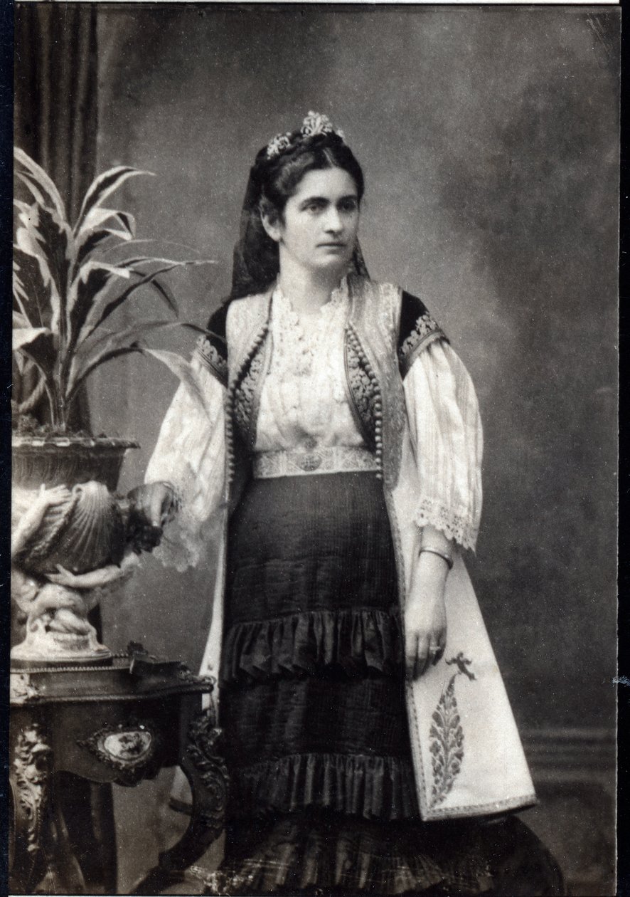 Portrait de Milena Vukotic (1847-1923), Princesse de Monténégro - French Photographer