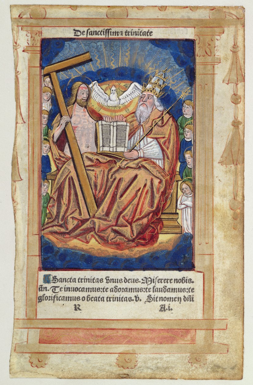 CL 22719A La Trinité, de Feuillets de Psaumes - French School