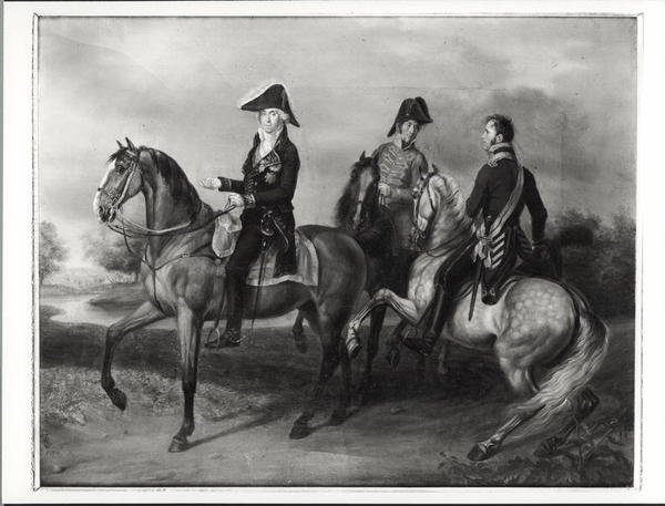 Duc de Bassano (1763-1839) à cheval en Pologne, 1809 - French School