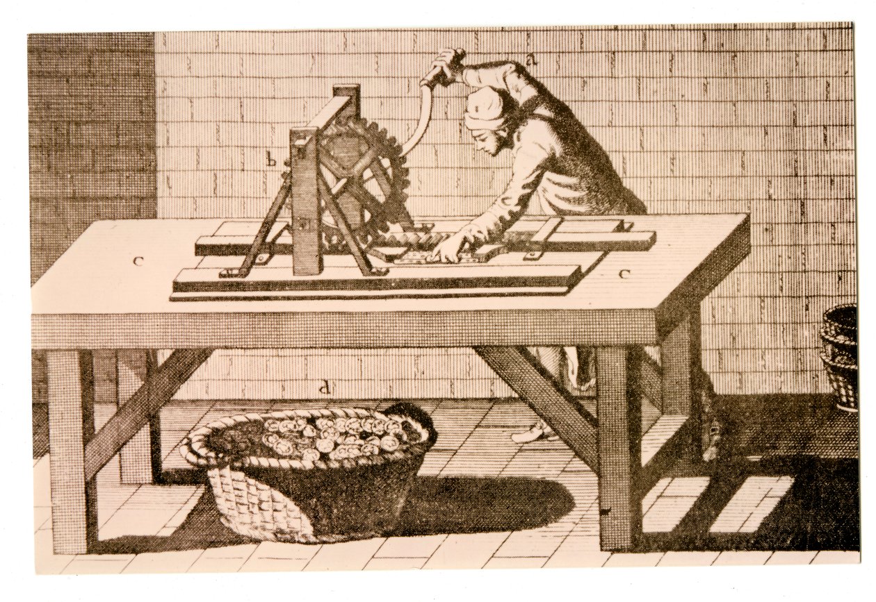 Marquage du bord des pièces avec une machine à marquer les bords parallèles, de l