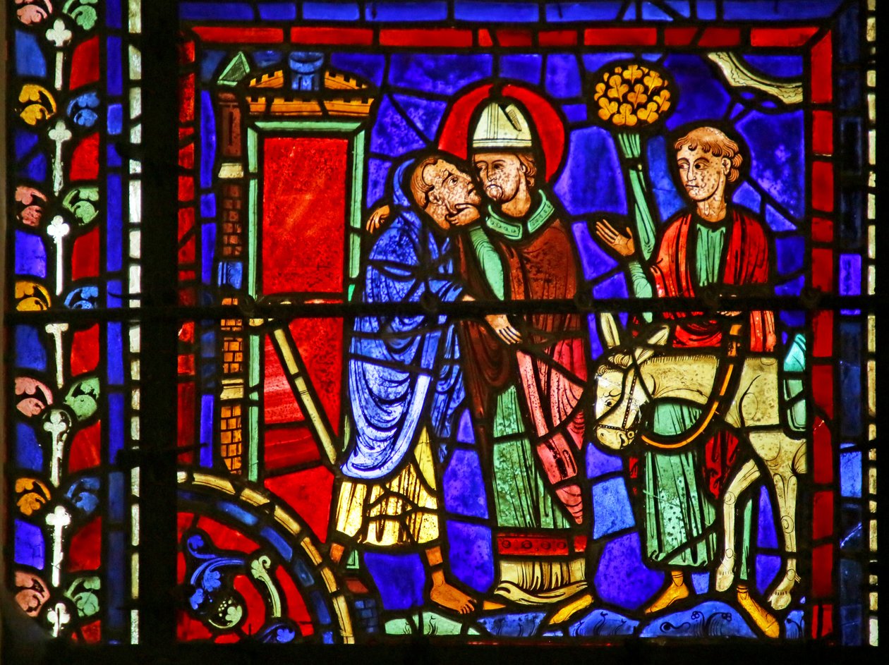 Scène de la vie de Saint Martin, cathédrale de Chartres - French School