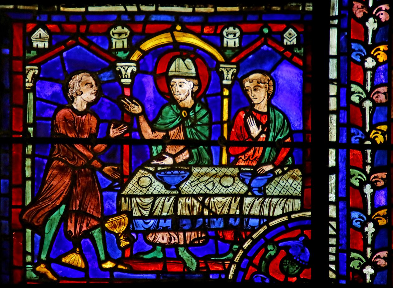 Scène de la vie de Saint Martin, cathédrale de Chartres - French School