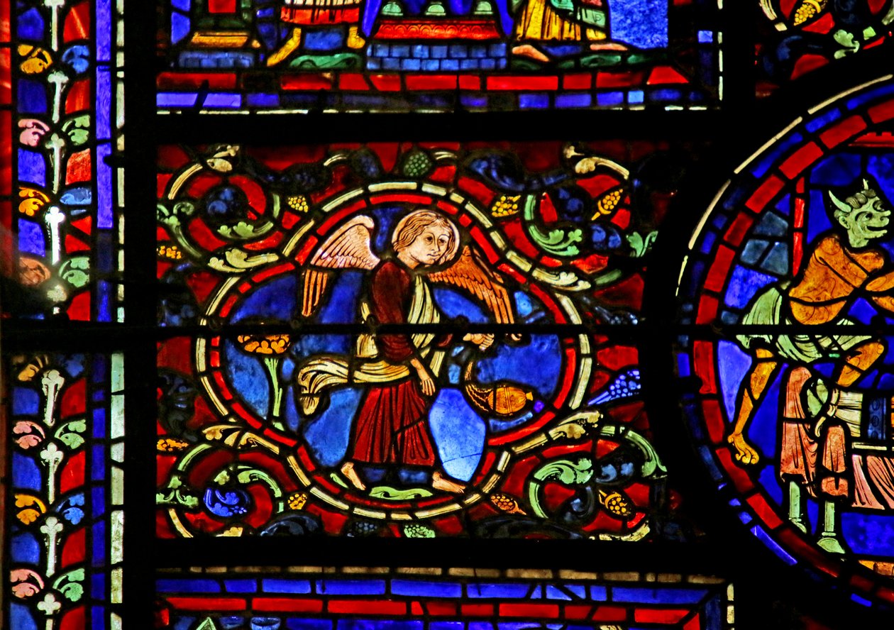 Scène de la vie de Saint Martin, cathédrale de Chartres - French School