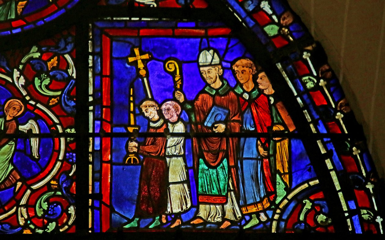 Scène de la vie de Saint Martin, Cathédrale de Chartres - French School