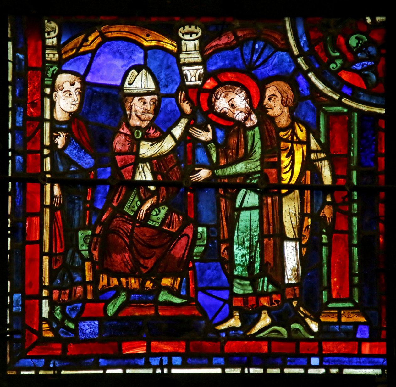 Scène de la vie de Saint Martin, Cathédrale de Chartres - French School