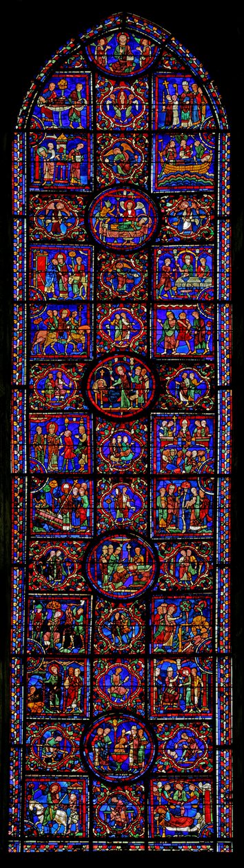 Scène de la vie de Saint Martin, Cathédrale de Chartres - French School