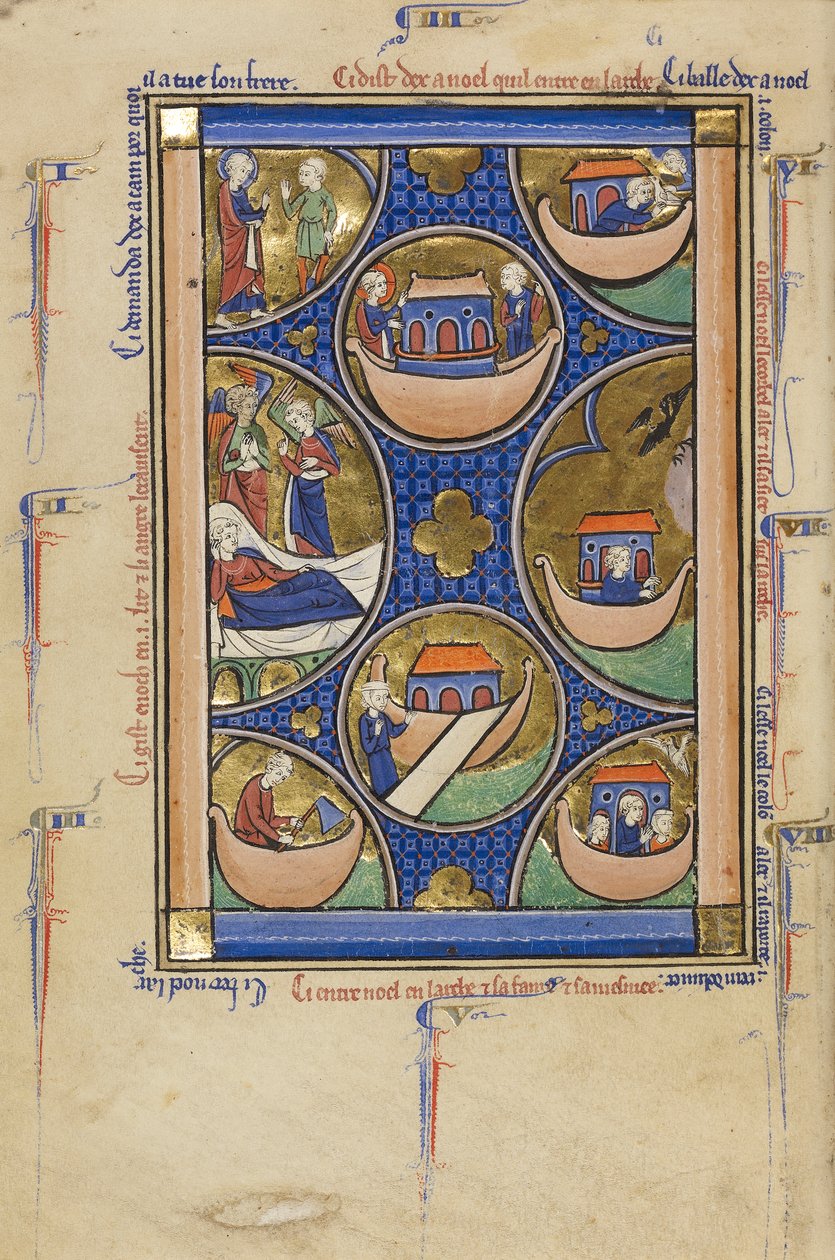 Scènes de la vie de Noé, c.1250-60 - French School