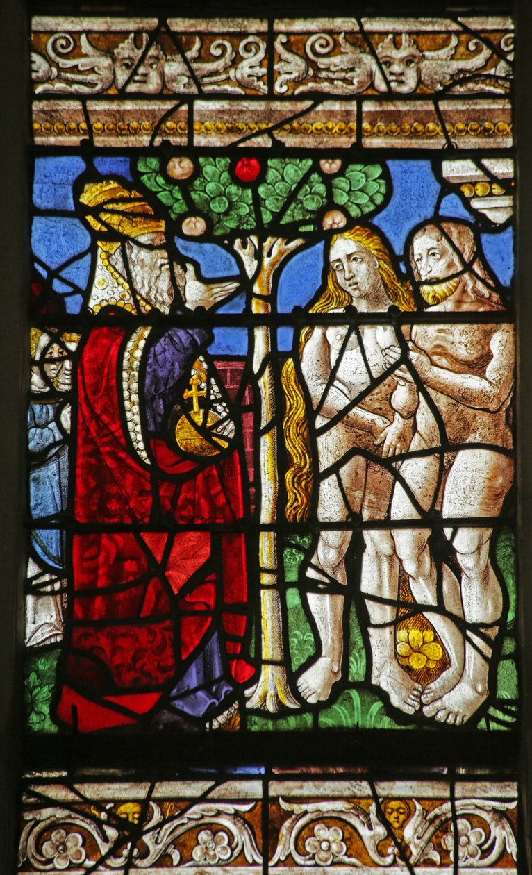Dieu interdisant à Adam et Ève de manger le fruit de l