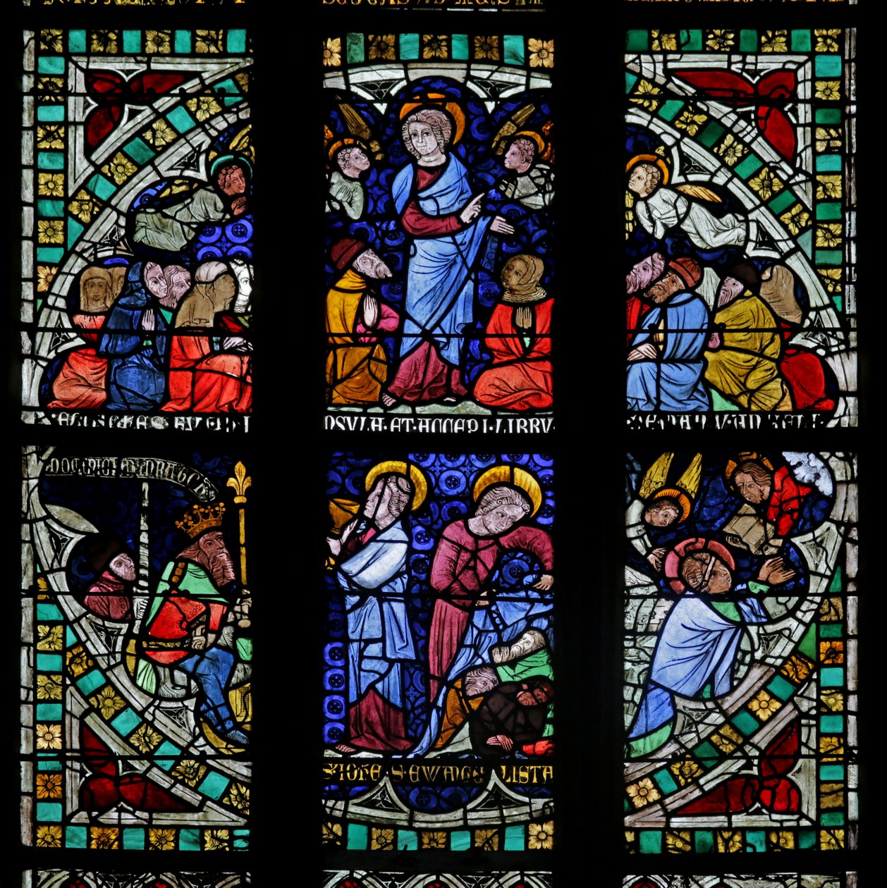 Vitrail représentant Saint Jean - French School