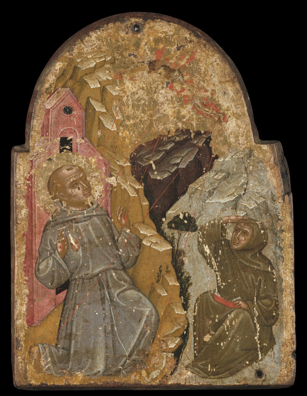 Icône de Saint François recevant les stigmates - Greek School