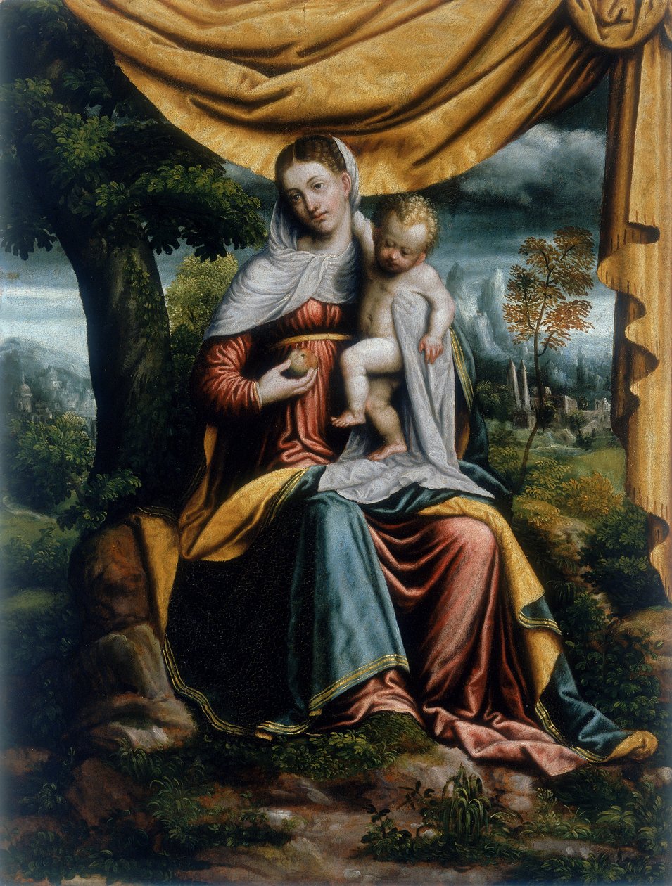 Madone et Enfant - Italian School