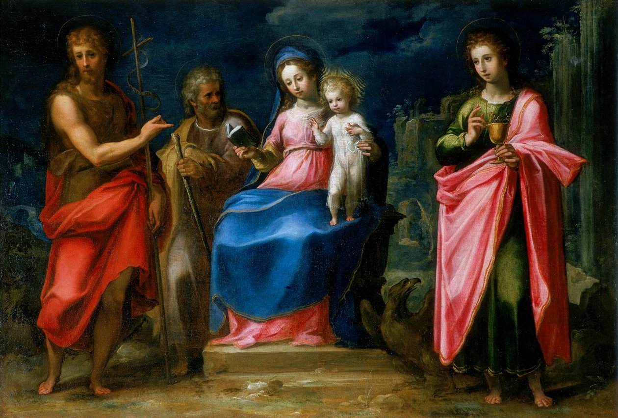 Madone et Enfant avec Saint Joseph, Saint Jean-Baptiste et Saint Jean l