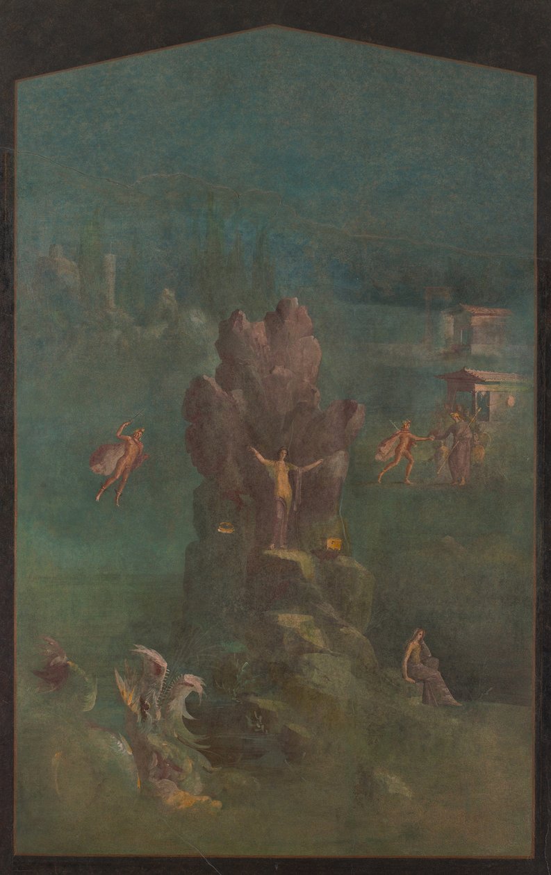 Persée et Andromède dans le paysage, de la villa impériale de Boscotrecase - Roman