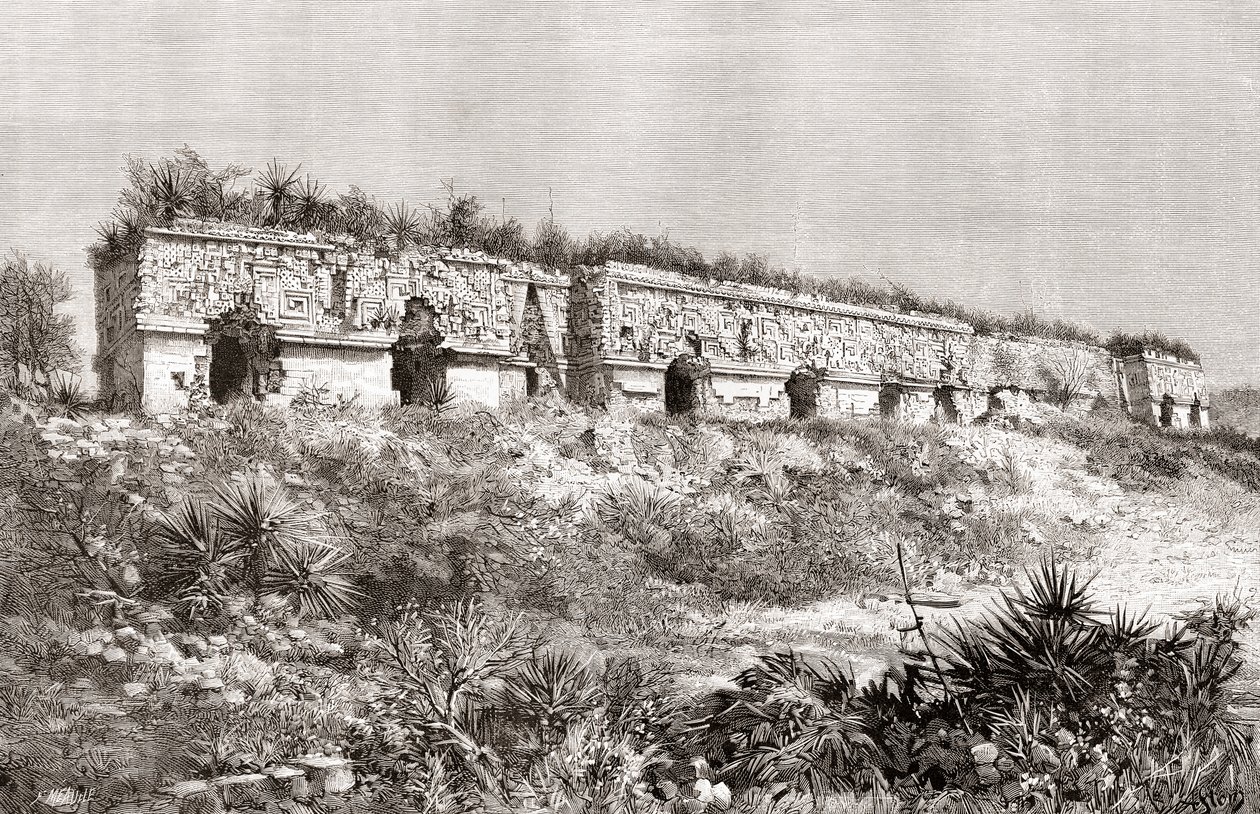 Le Palais des Gouverneurs, Uxmal, Mexique - Spanish School