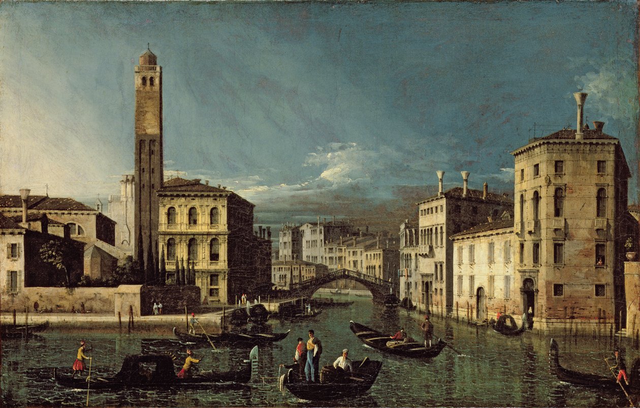 Scène de canal, Venise - Giovanni Antonio Canal