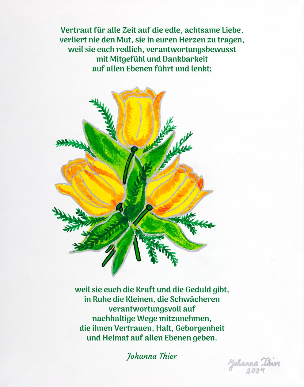 Das Rosentaler Bild der edlen, achtsamen Liebe - Johanna Thier