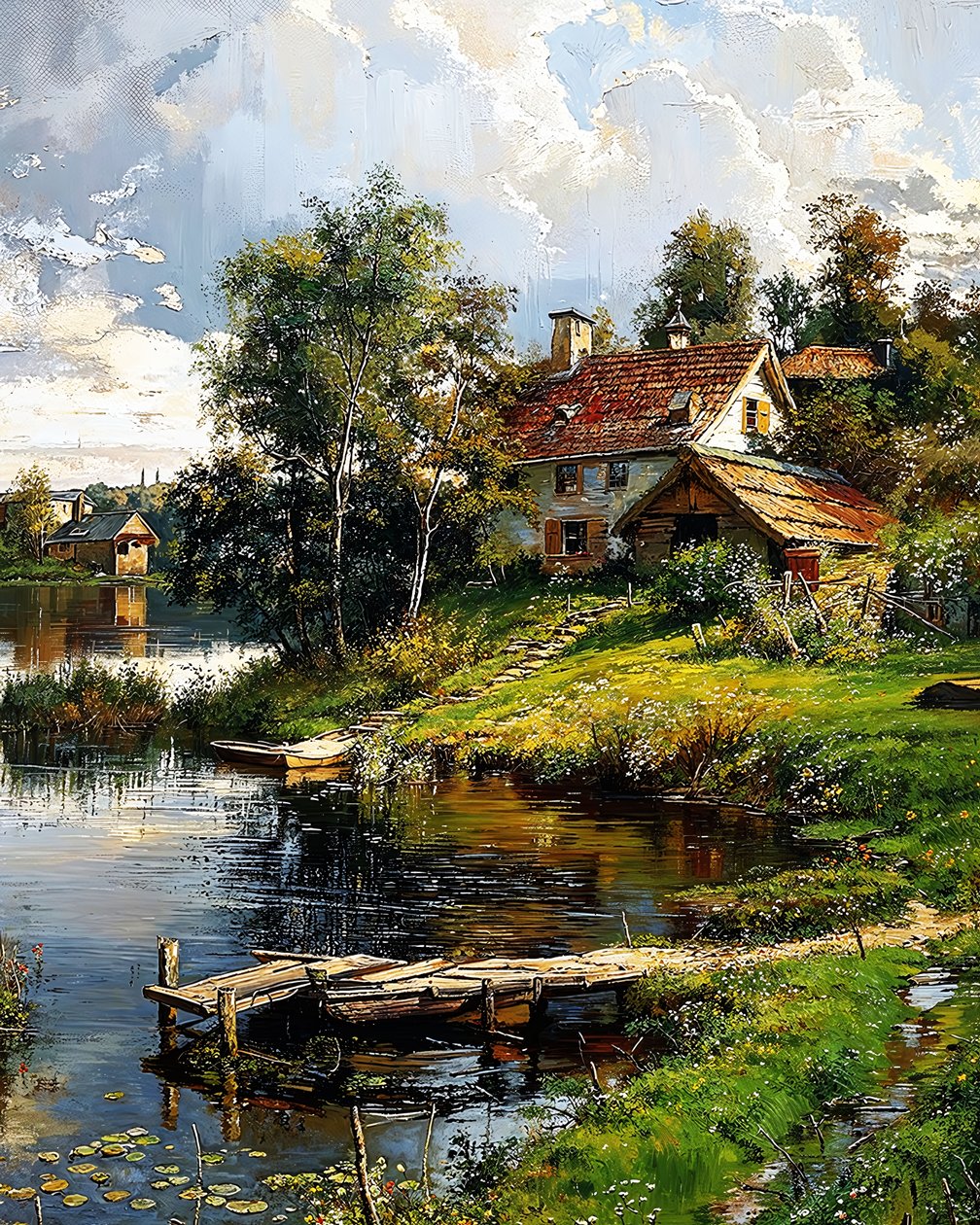 Une maison au bord d