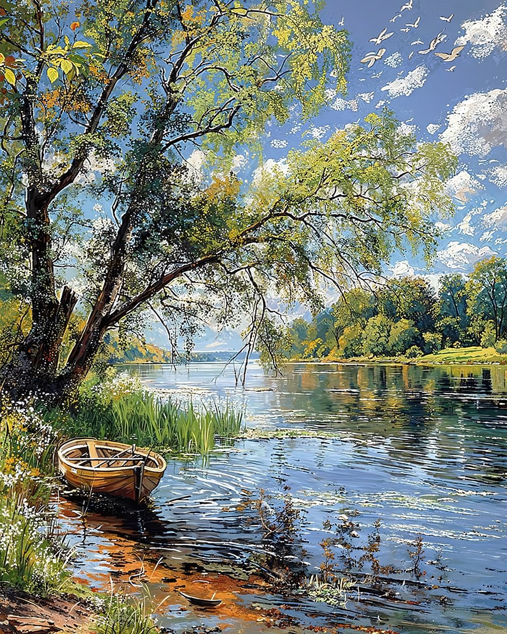 Paysage magnifique avec prairies ensoleillées - F. Abderrahim