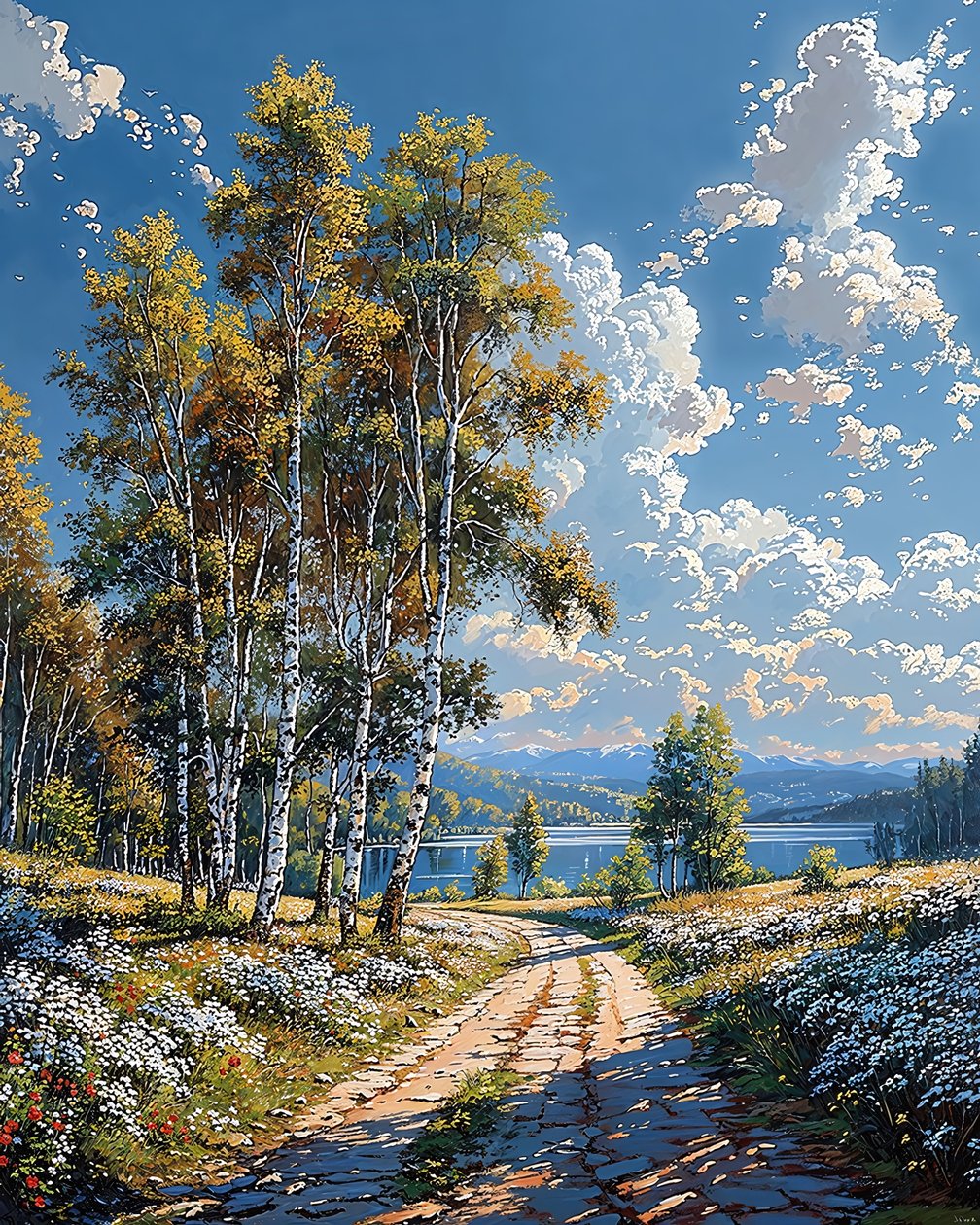 Paysage avec crête pittoresque - F. Abderrahim