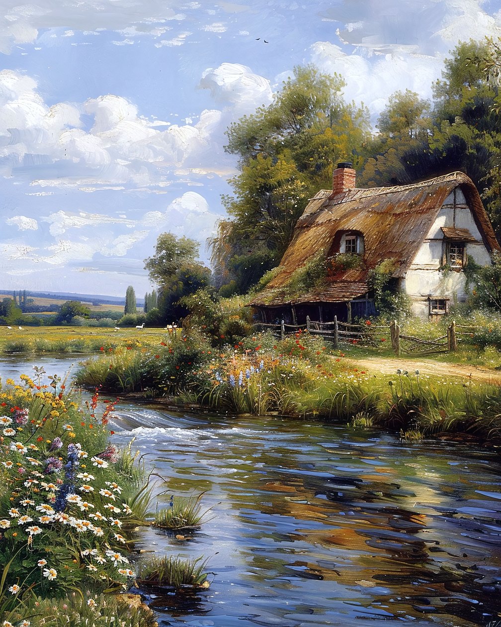 Maison à la campagne près d