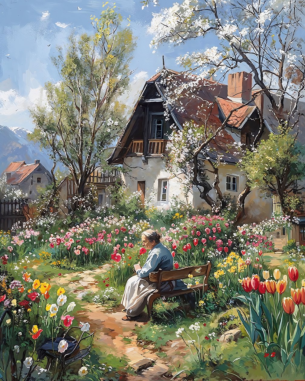 Vieille maison italienne traditionnelle au milieu de la nature - F. Abderrahim
