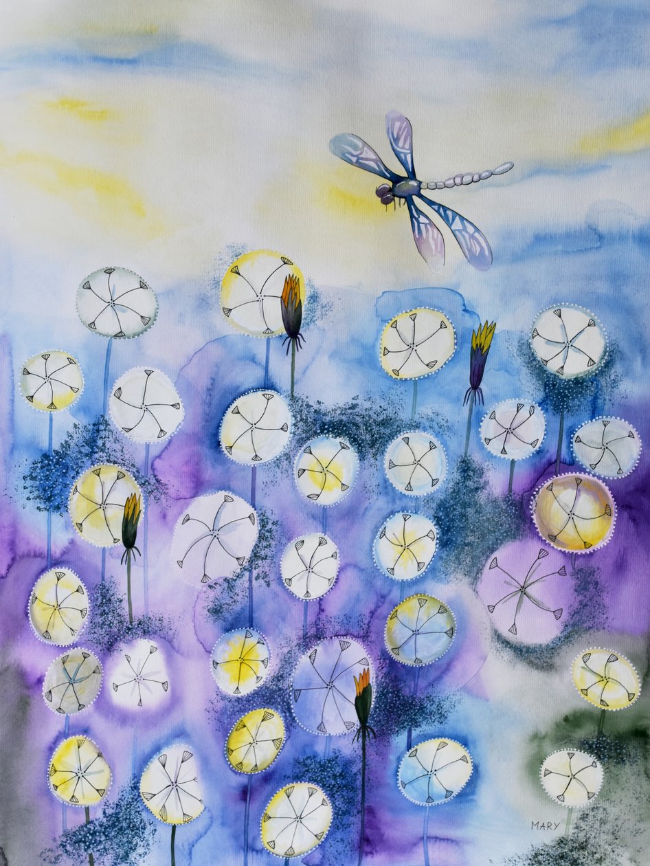 Pusteblumen - Marys Watercolors