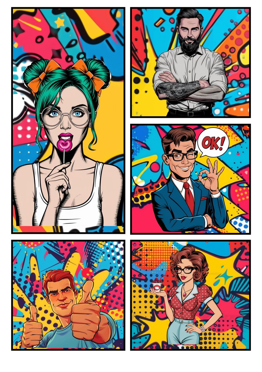 Bande dessinée Popart "OK" - Mario Witt