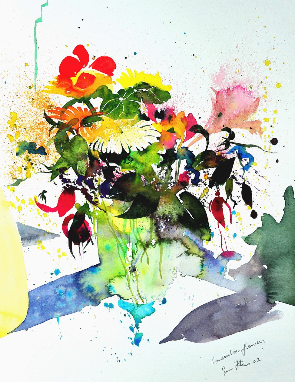 Fleurs de novembre 56 x36 2002 - Simon Fletcher