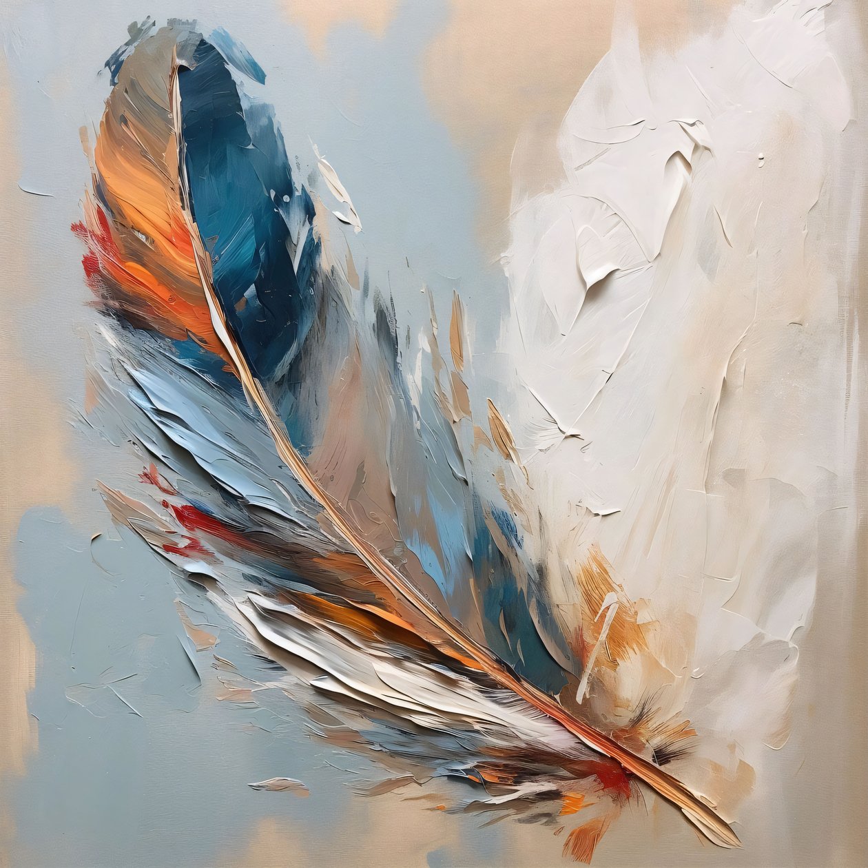 belle palette de couleurs Rouge Bleu Peinture à l