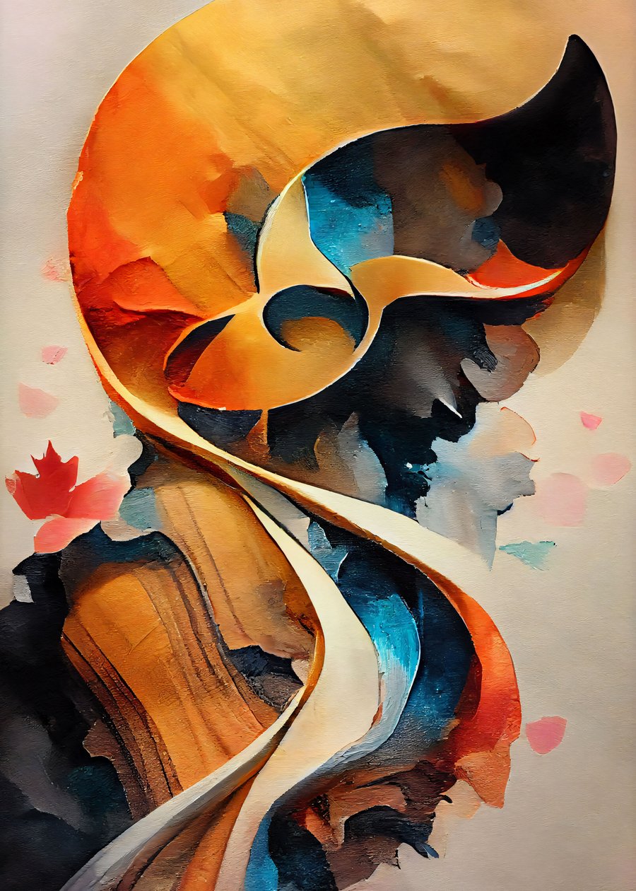 Violon, tambour, trompette, piano Peinture à l
