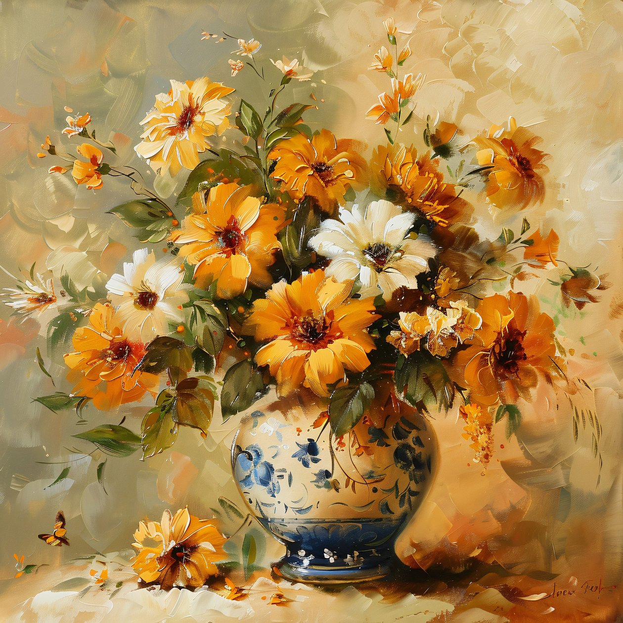 XIXème siècle, vase orné d