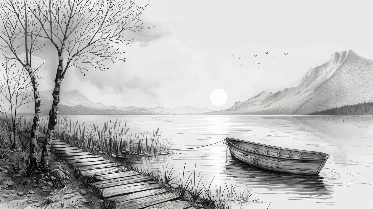 Bateau au milieu d