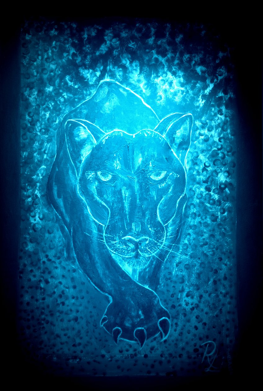 La panthère - bleu - RosaLi