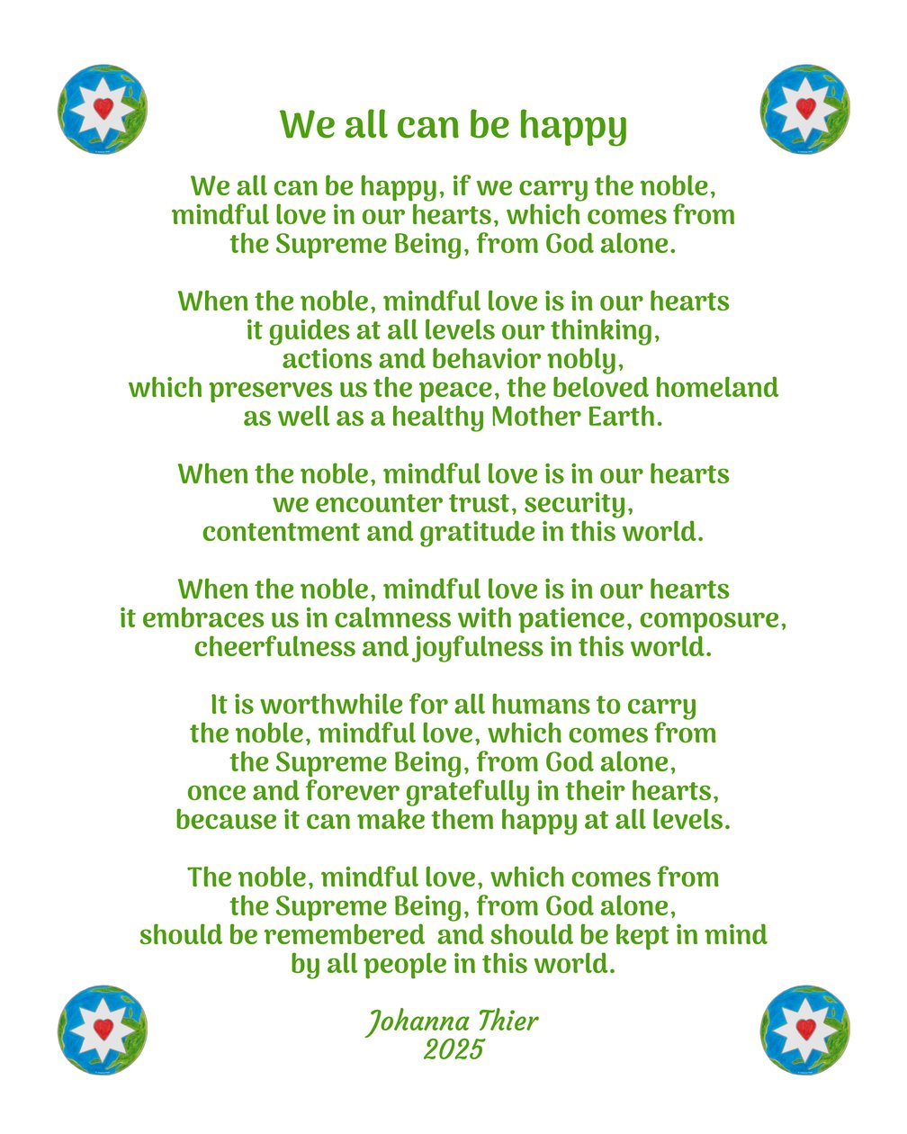 We all can be happy - Johanna Thier