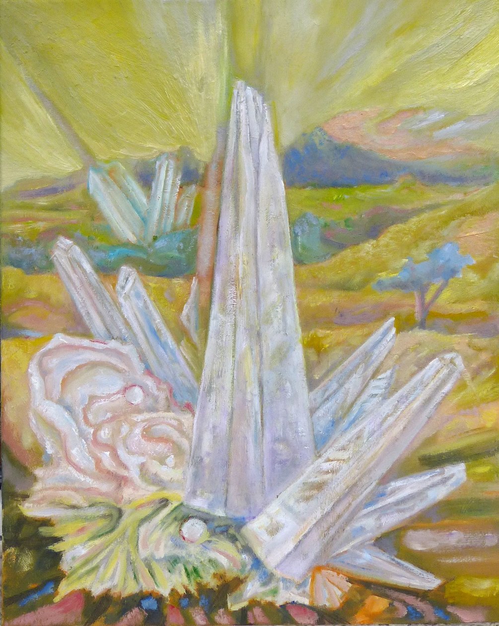 Paysage avec cristal - Elzbieta Goszczycka