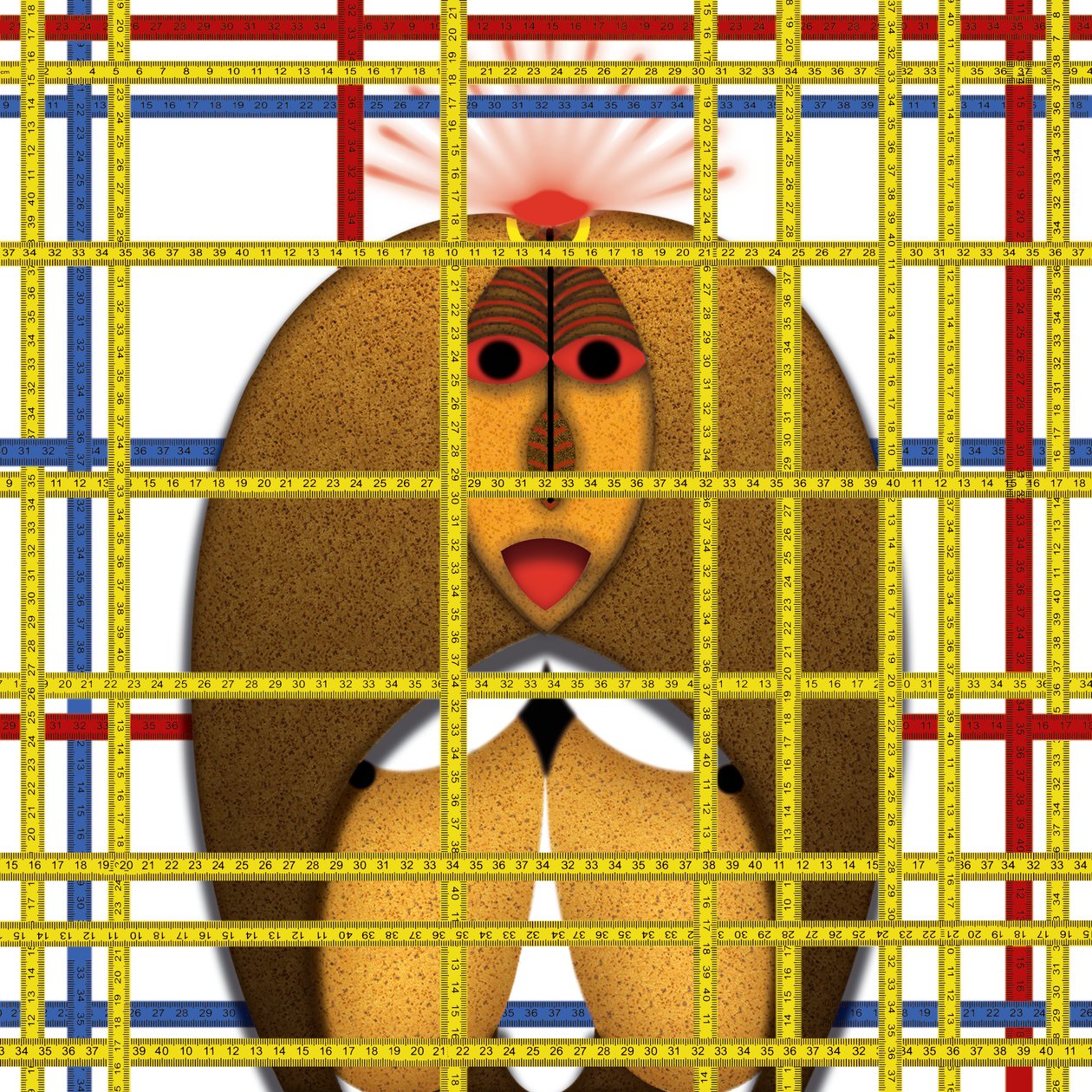 Animal Rationale (I) - Hommage Piet Mondrian - Alexander Eibach