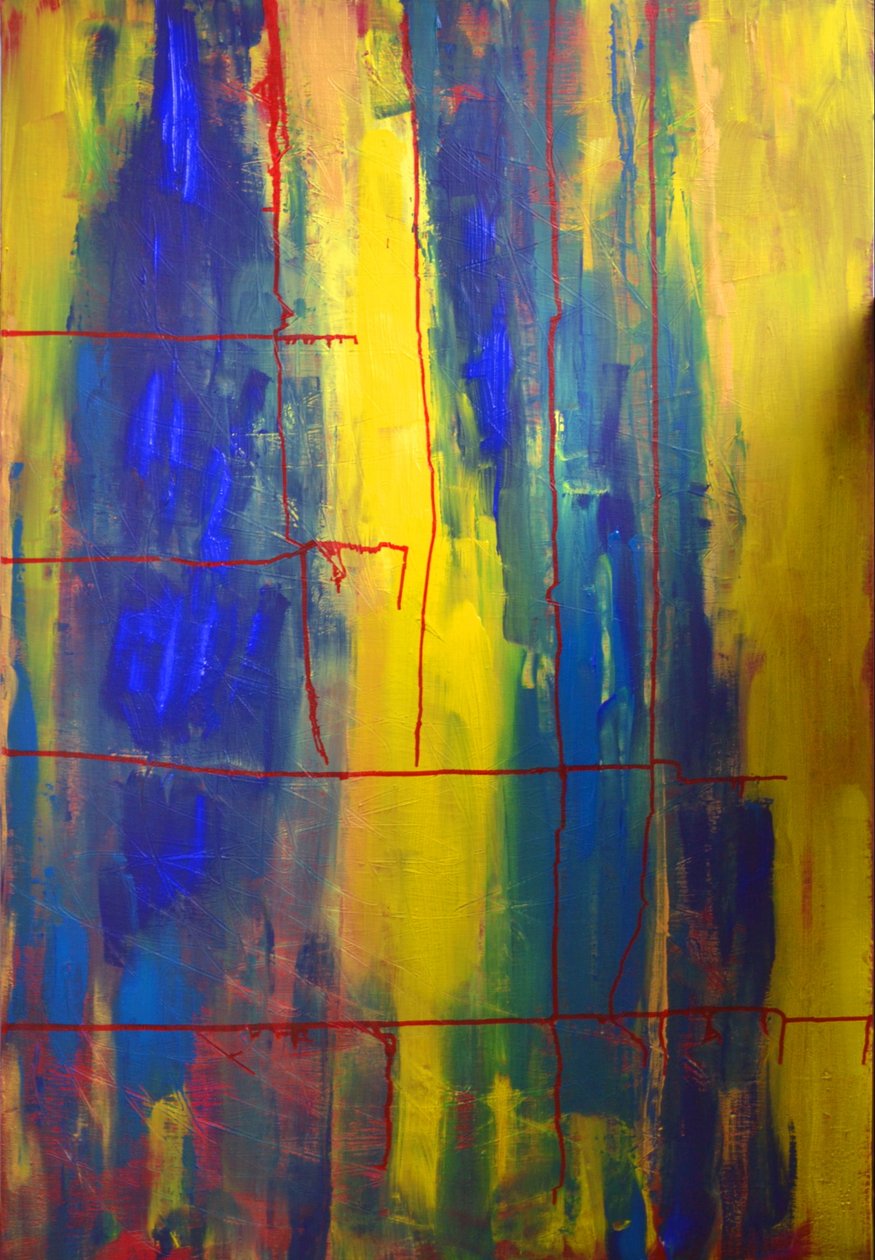 Bleu, jaune - Alexandra Gertrud Maria Marx