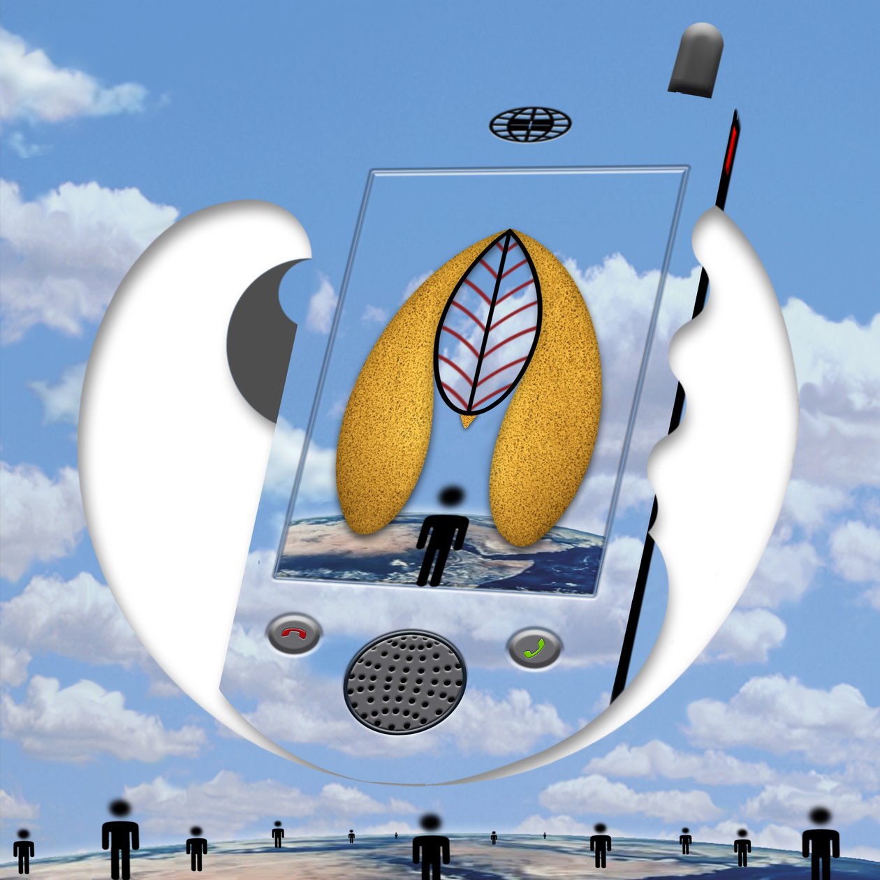 "...seit ein Gespräch wir sind..." (aus der Serie Skyphone) - Alexander Eibach