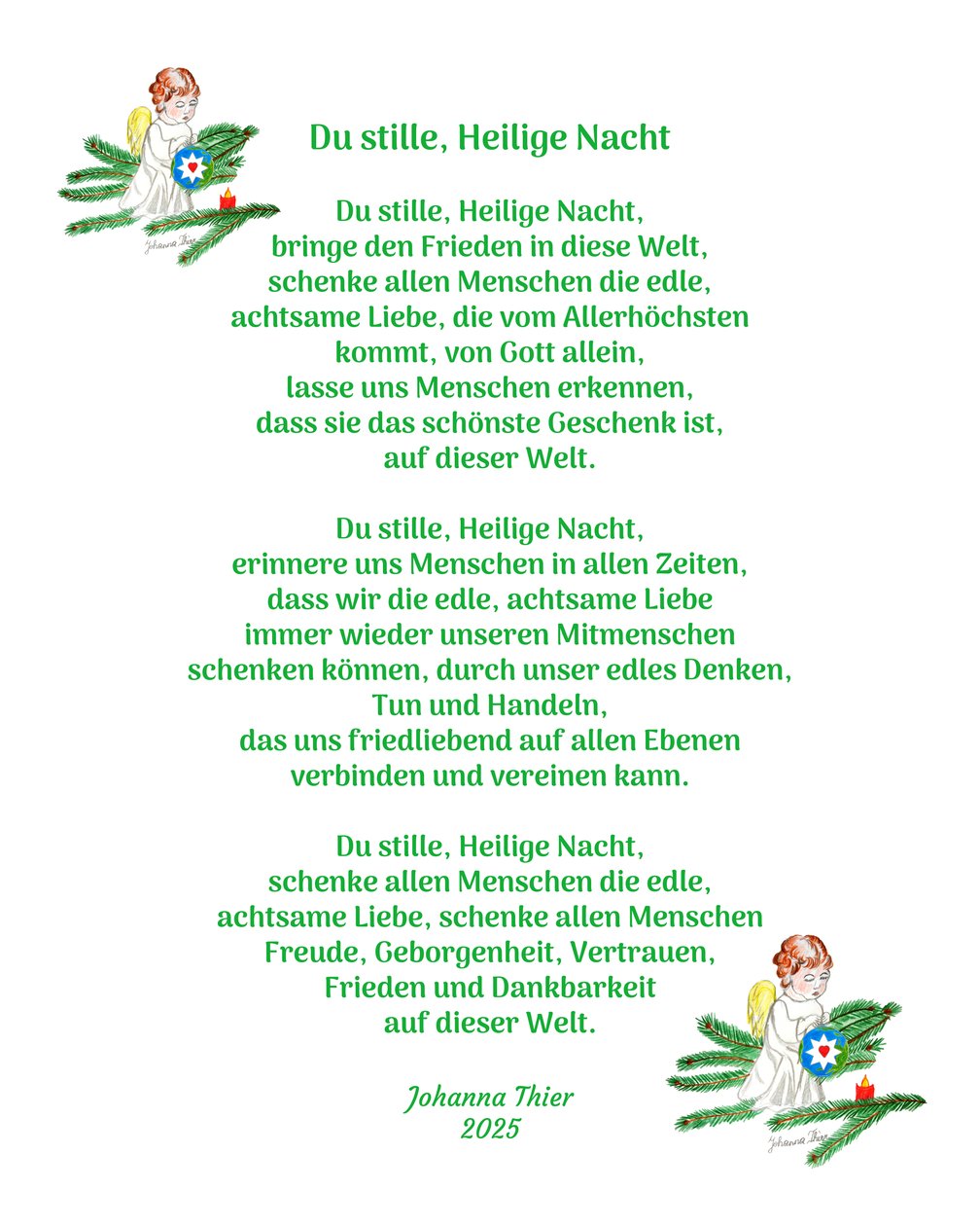 Douce et sainte nuit - Johanna Thier