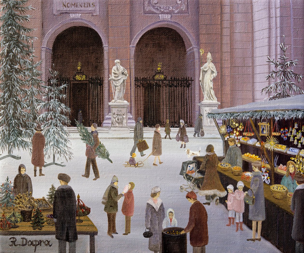 Marché de Noël sur la place de la cathédrale - Regine Dapra