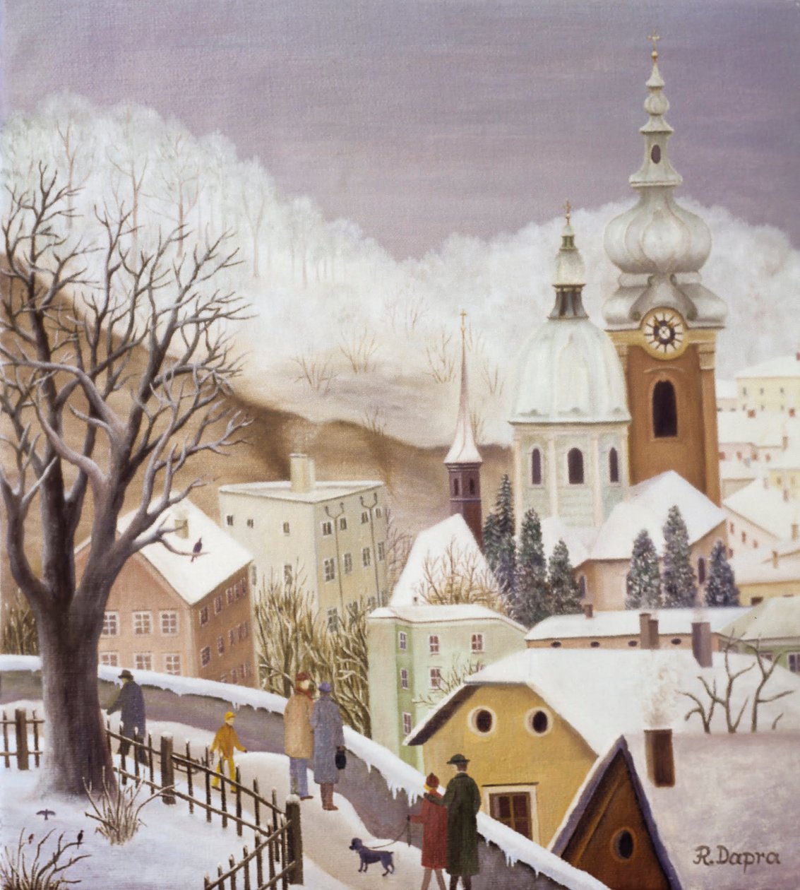 Ruelle de la forteresse en hiver - Regine Dapra