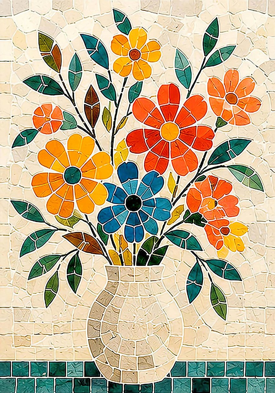 Une harmonie florale en mosaïque - Nomi Morina