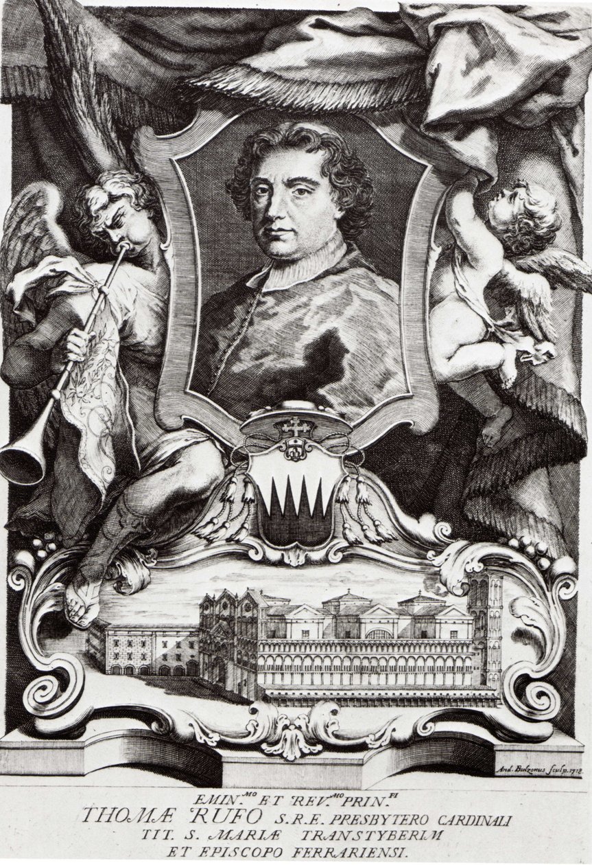 Portrait du cardinal Tommaso Ruffo - A. Bolzoni