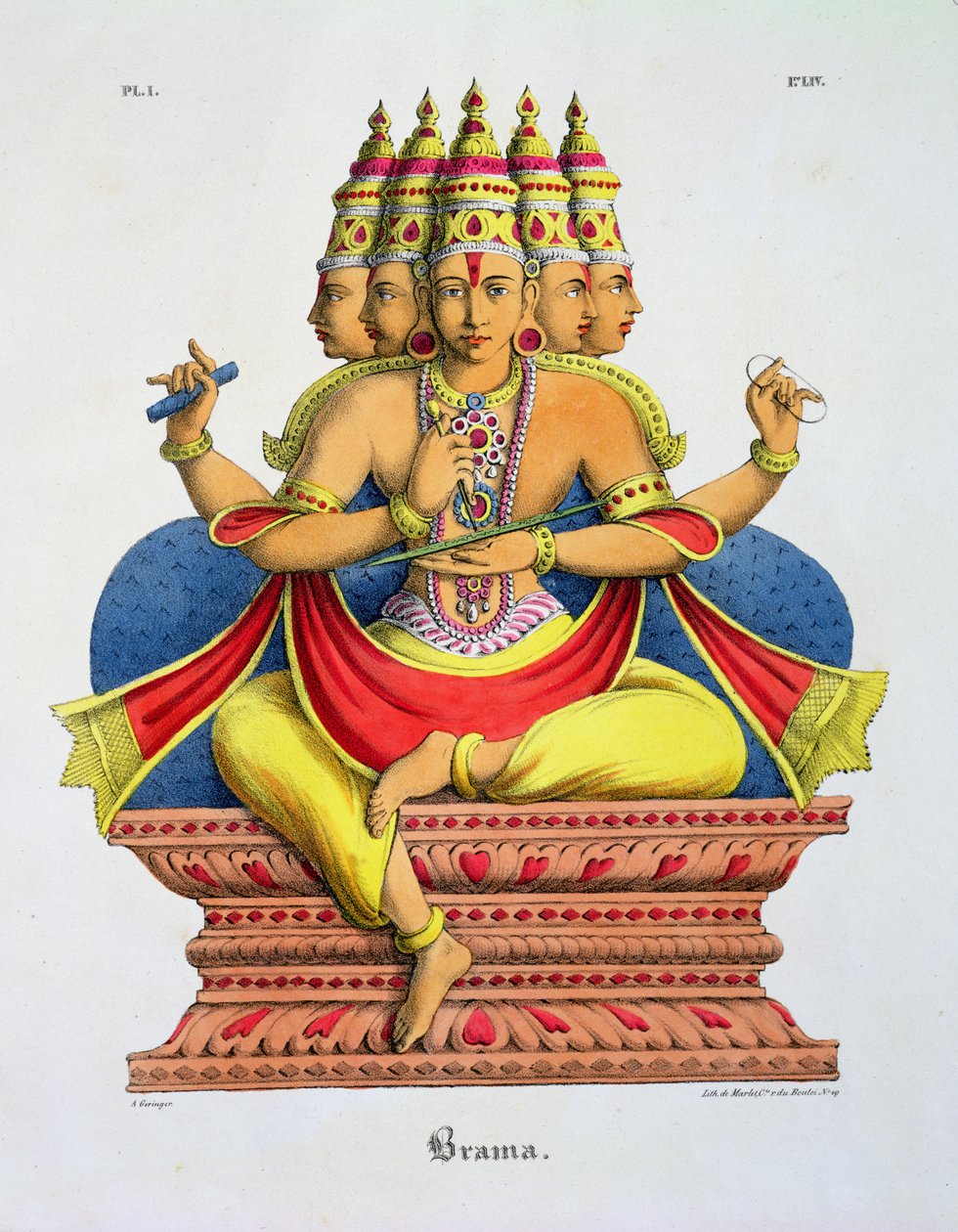 Brahma, gravé par de Marlet - A. Geringer