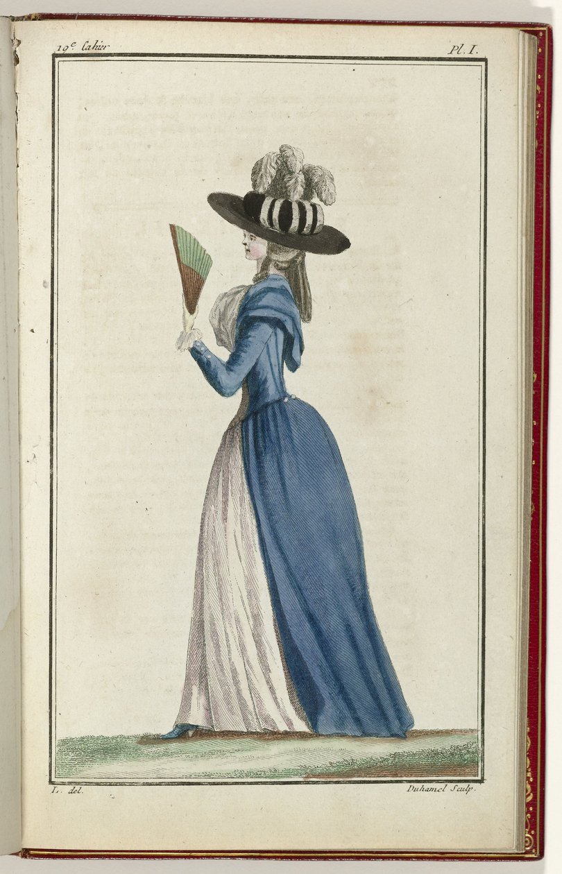 Cabinet des Modes ou les Modes Nouvelles, 15 Août 1786, pl. I - A.B. Duhamel